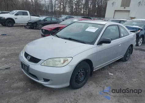 2005 Honda Civic Lx from USA, damaged, VIN 1HGEM21575L044052